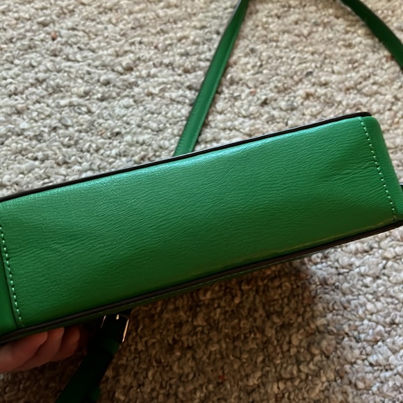 COPY - Kate Spade Harper Green Bean Leather Crossbody Bag Handbag - NWOT - Picture 7 of 10